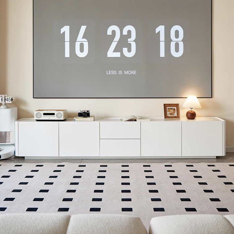 Seasonal Homes 70.87" White Solid Wood TV Stands Wayfair Canada